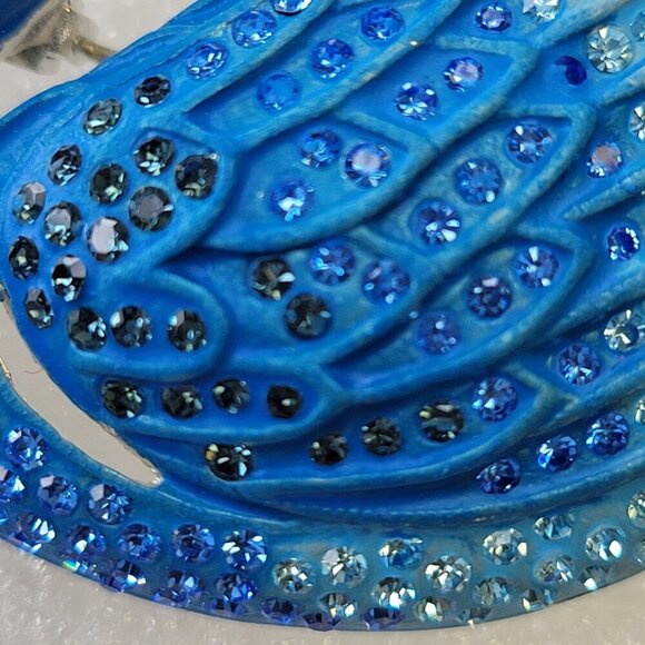 Blue Swan Brooch Pin - Picture 9 of 11